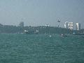 View from boat while travelling towards Coral Island.